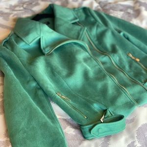 Faux suede jacket